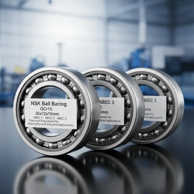 NSK Χάλυβας Chrome (GCr15) 35x72x15mm ABEC 1, ABEC 3, ABEC 5 Τεχνική ακριβείας για αυτοκινητοβιομηχανικές και βιομηχανικές εφαρμογές